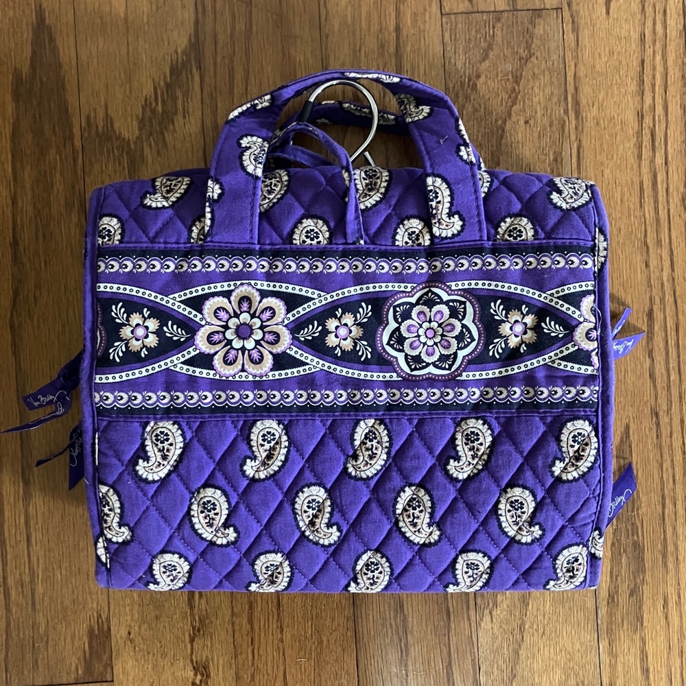 Vera Bradley Hanging Travel Organizer Purple Paisley